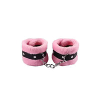 Menottes en velours rose